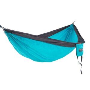 ENO SingleNest Hammock 9’4”x4’7” Aqua Teal Grey NWT Lightweight Durable 400-lb